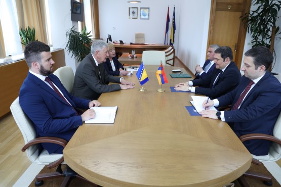 Predsjedatelj Zastupničkog doma PSBiH Nebojša Radmanović održao sastanak sa zamjenikom ministra vanjskih poslova Republike Armenije 